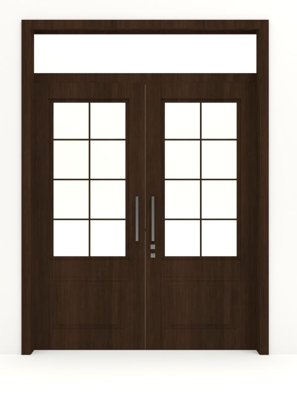 باب خشبي مزدوج