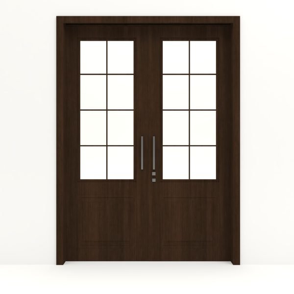 باب خشبي مزدوج