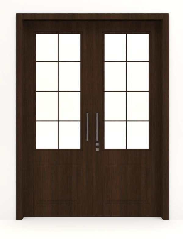 باب خشبي مزدوج